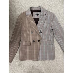 Drew plaid tai blazer size xs